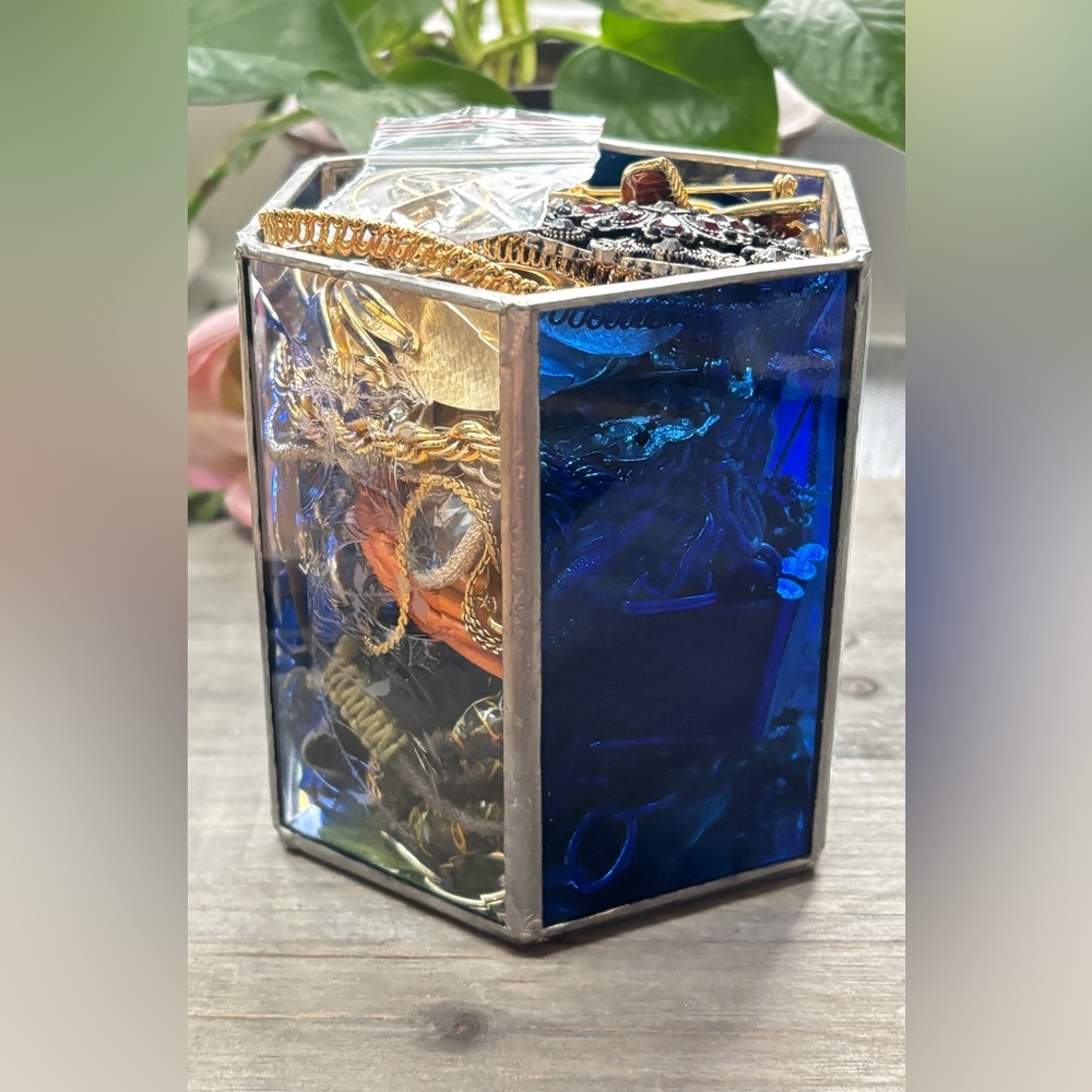 Mystery Jewelry Jar with over 1.5lb of Lovely Wearble Pieces
